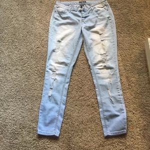 Distressed jeans